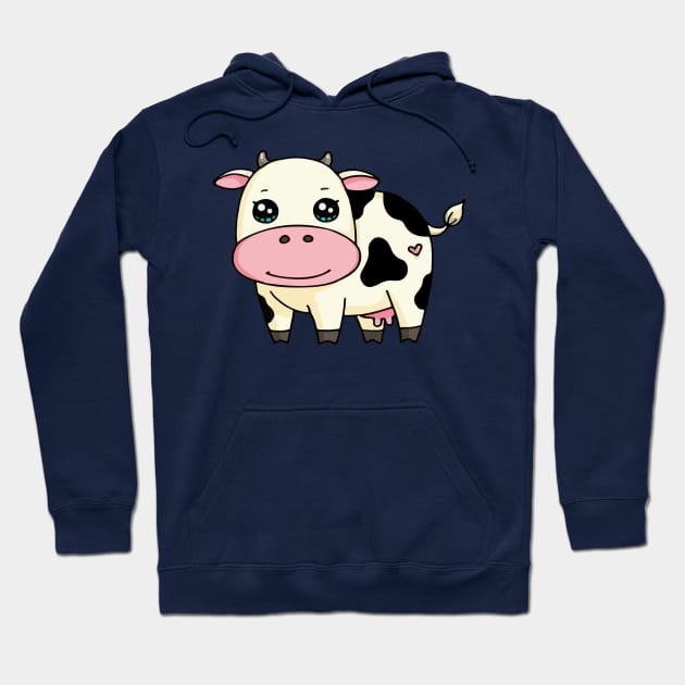 dairy cows chibi cute Hoodie by ngoclucbkhn